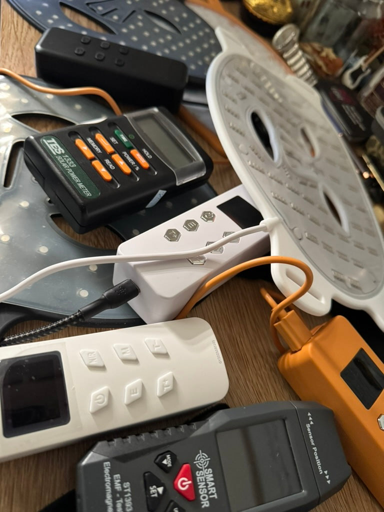 Collection of red light therapy masks to be tested