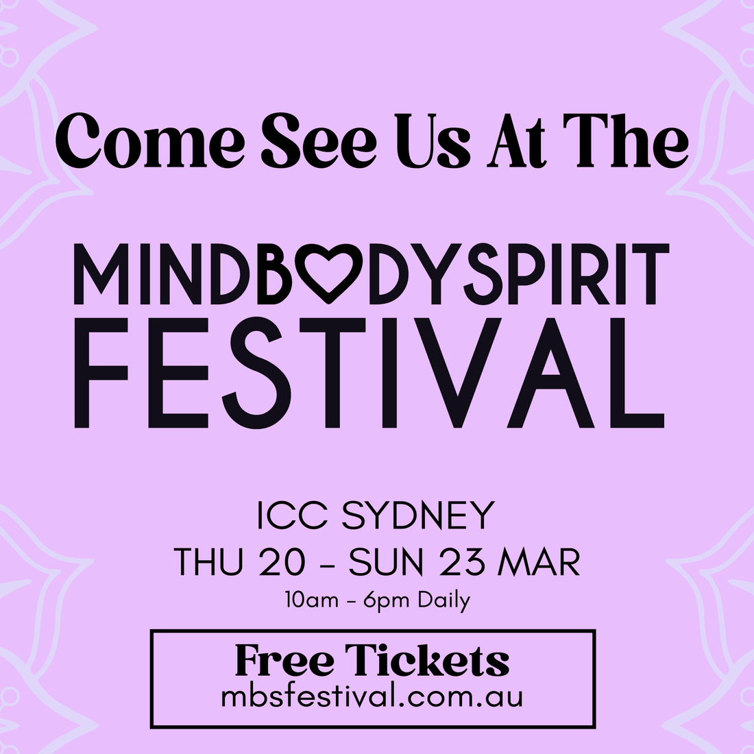 We're Exhibiting at Mind Body Spirit Festival Sydney! - Red Light Hero
