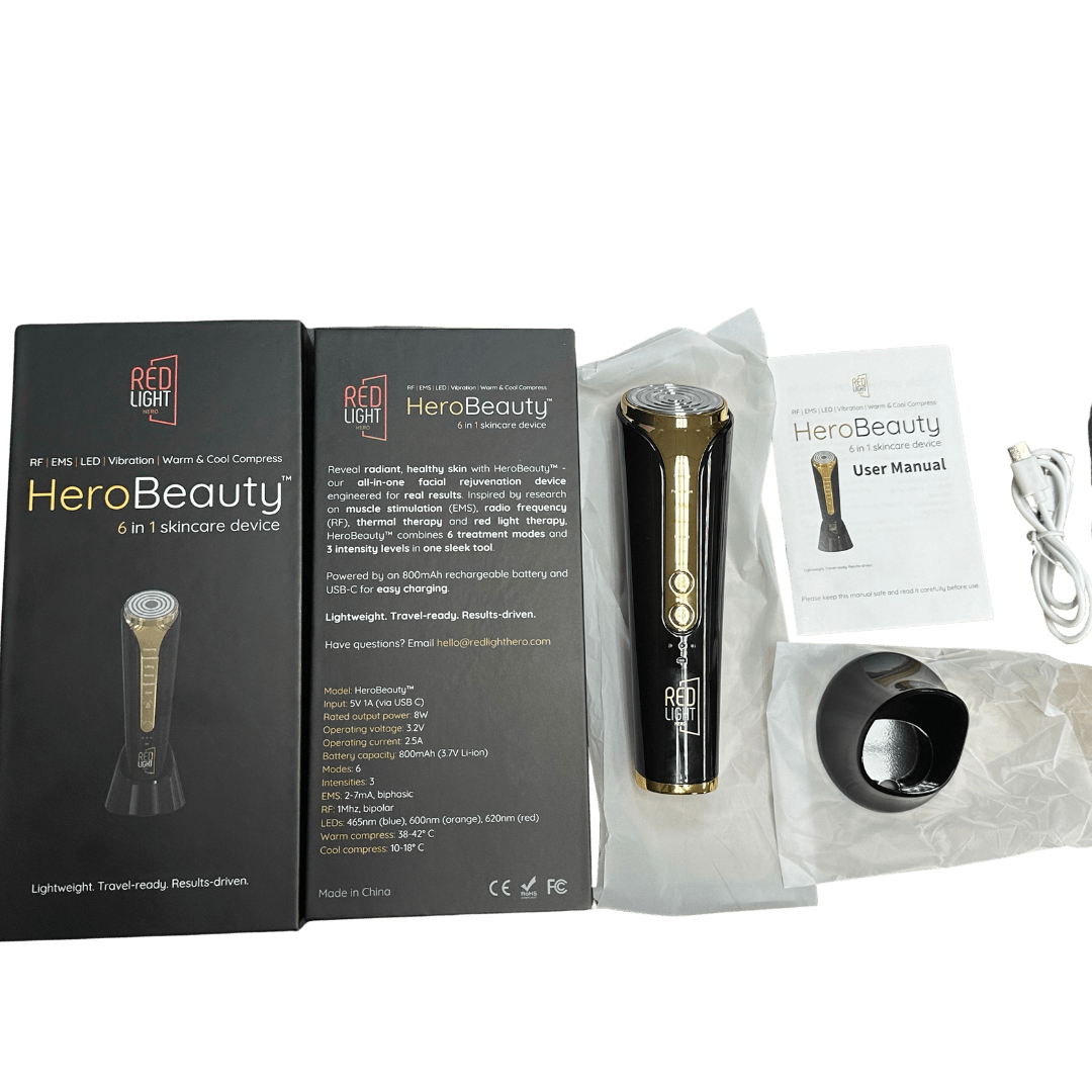 HeroBeauty™ 6 in 1 Facial Rejuvenation Device - Red Light Hero best value red light therapy products