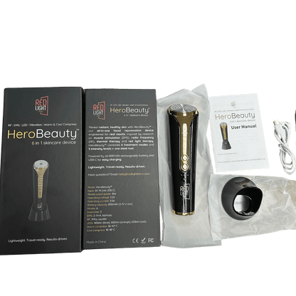 HeroBeauty™ 6 in 1 Facial Rejuvenation Device - Red Light Hero best value red light therapy products