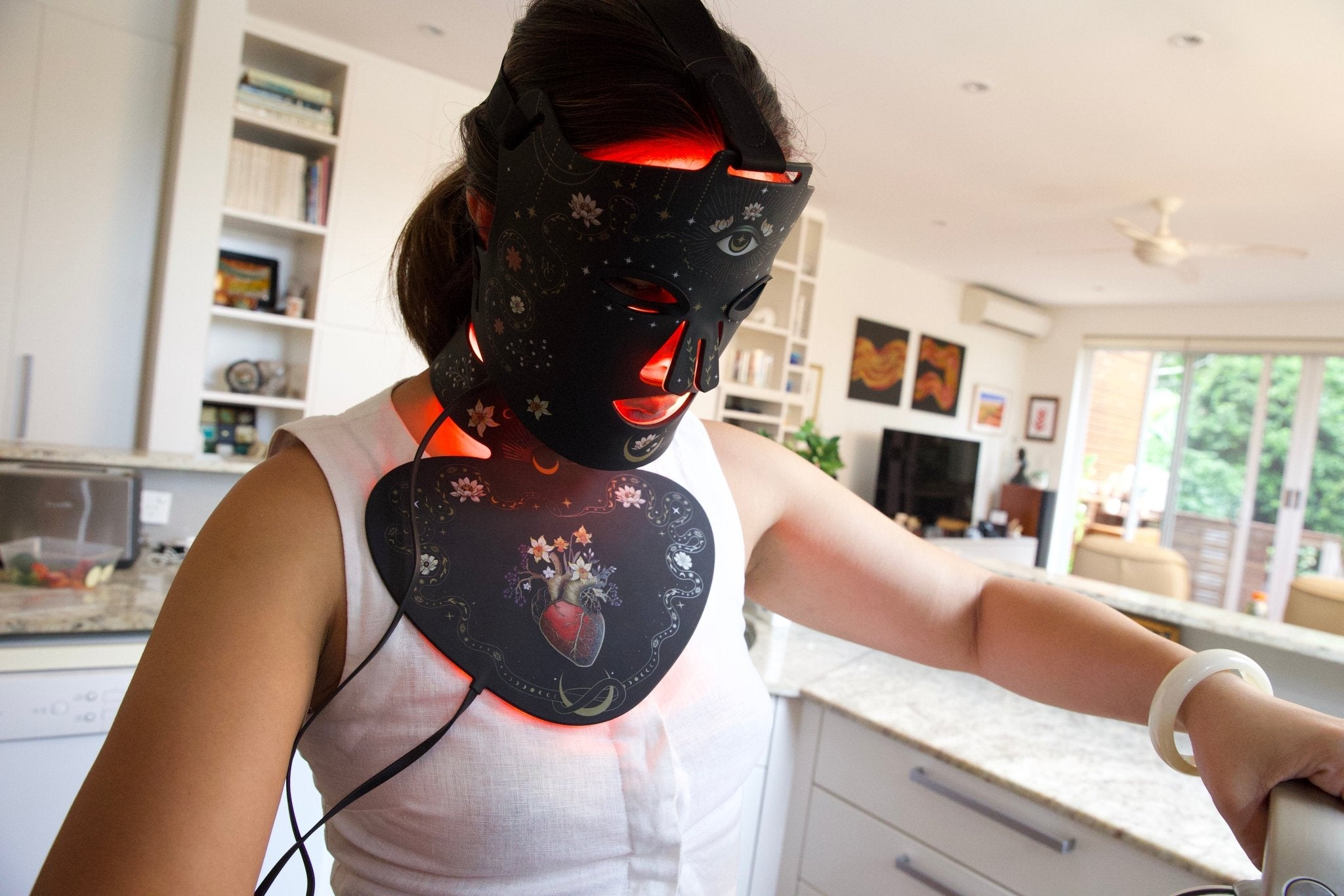 HeroMask Elite™ Pro LED Face & Neck Mask | Red Light Hero - Red