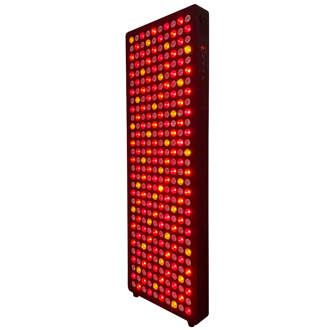 Black Hero960 Elite full-body panel, front angle with LEDs on