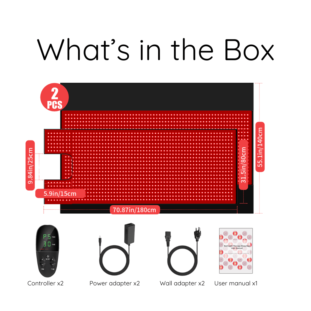 HeroSnug™ Red Light Therapy Sleeping Bag / Dual Mat Pod - Red Light Hero best value red light therapy products