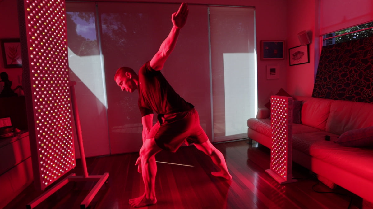 Load video: Video walkthrough of Red Light Hero red light therapy panels and devices and blue light blocking glasses