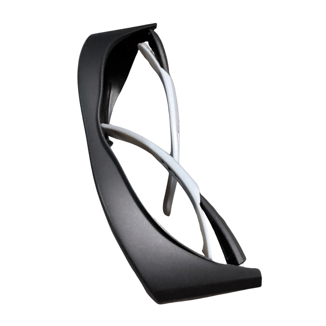 Large red-light therapy protective glasses, side view