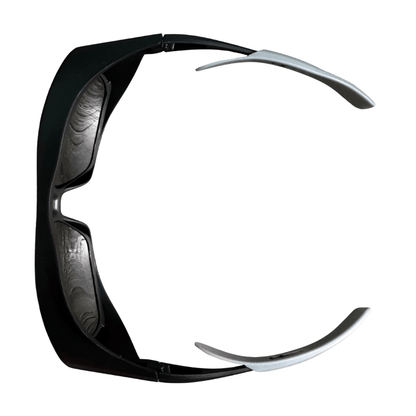 Large red-light therapy protective glasses, side profile