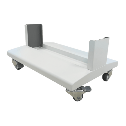 White HS1 wheeled floor stand base angled product view