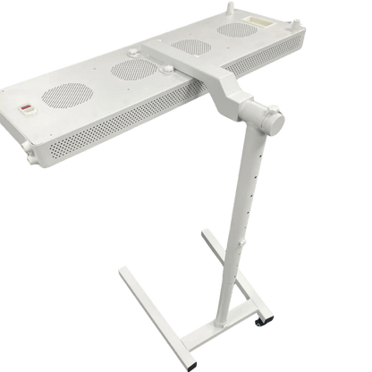 White HS4 Branch Stand with a panel in the horizontal position